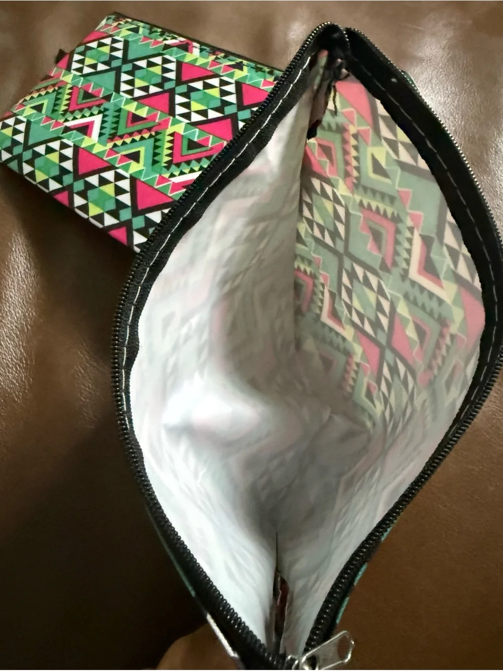 Geometric Aztec Print Makeup Travel bags- 2 pack